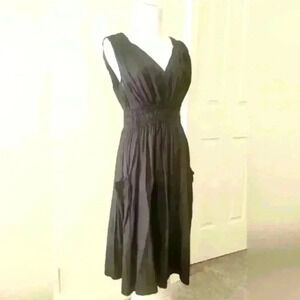 DKNY black size 4 midi dress